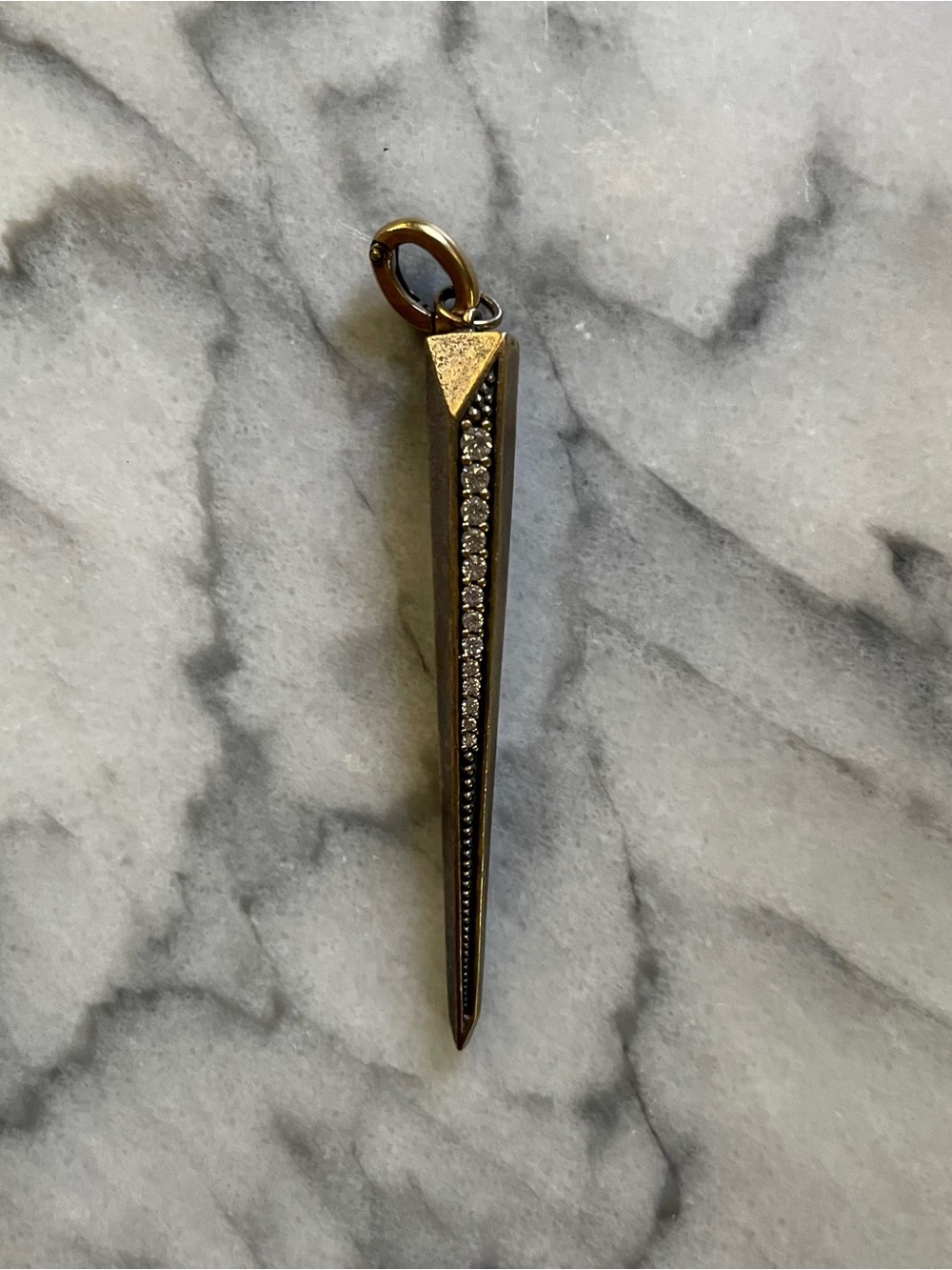Kendra Scott Color Bar Spike Pendant Enhancer Bronze